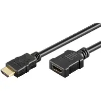 Goobay HDMI 2.0 Forlængerkabel med Ethernet - 1m