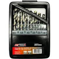 AWTOOLS METALBOR HSS-G SÆT 19 dele /1,0 - 10,0 mm/
