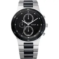 Bering Herreur 33341-742 Ceramic Sort/Stål Ø41 mm