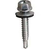 Cofan Blister Din-7504k+w 6.3x25 Mm Selvborende Tagskrue Med Epdm-skive 10 Enheder 5 Stykker