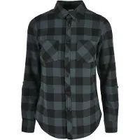 Urban Classics Turnup Checked Flanell Skjorte Med Lange ærmer