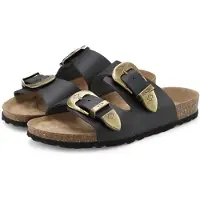 French Connection Pantoletter guld / sort