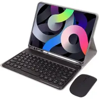INF Bluetooth tastatur etui med mus kompatibel med Samsung Galaxy Tab A9+ 11-tommer - Sort