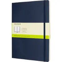 Moleskine Classic Notebook XL, ulinjeret, soft cover Sapphire Blue