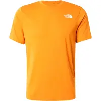 The North Face - T-shirts - M Bitmap Logo Short Sleeves Tee Graphic Dust Orange til UnisexUld - Størrelse M