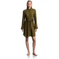 Emporio Armani Emporio Armanitil kvinder. EW000817_AF20252 Strandkjole grøn (S), Casual, Viscose, Lange ærmer