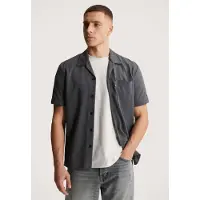 Cast iron Skjorte 'Shirt with short sleeves and chest pocket in jersey' grå