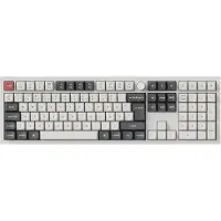 Keychron Q6 Ultra 100% 8K Wireless Tri-Mode - POM Brown - Gaming Tastatur - Nordisk - Hvid