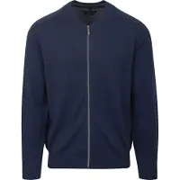 Casamoda CASAODA Vest Zip Navy ørkeblå Blå åle