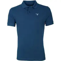 Barbour polohirt mørkeblå Mørkeblå måle