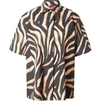 HUGO Bluse 'Camule-1' camel / sort