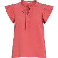 Vila Bluse 'VILANIA' hindbær