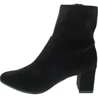 Caprice Bootie, black, made of Textiles with Block heel, Size 36