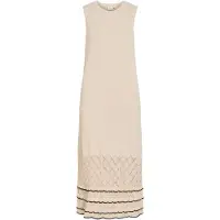 Vila Strikkjole 'VIZinnia' beige / sort