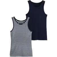Next Overdel navy / hvid