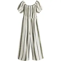 Next Jumpsuit creme / khaki / sort