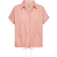 Soyaconcept Bluse 'Felice' kirsebærsrød / pastelrød