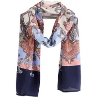 Ted Baker Sjal marin / lyseblå / rød / hvid
