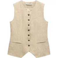 Adolfo Dominguez Jakkesætsvest beige / sand / beige-meleret