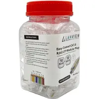 Lanview - Netværk-konnektor - RJ-45 (han) - UTP - CAT 6 (pakke med 50)