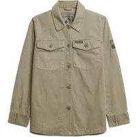 Superdry Superdrytil kvinder. W4010424A Grønbrun militær overtrøje (XS), Casual, Bomuld, Lange ærmer