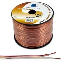 Cabletech Kabeltech KAB0315 højttalerkabel 1,0 mm, rulle 100 m