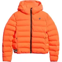 Superdry Superdrytil kvinder. W5011103A Quiltet jakke Code All Seasons orange (S), Casual, Genanvendt polister, Bæredygtig