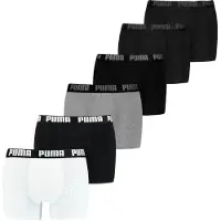 Puma Boksershorts 'Everyday' lysegrå / sort / hvid