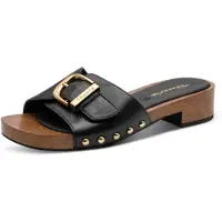 Tamaris Pantoletter guld / sort