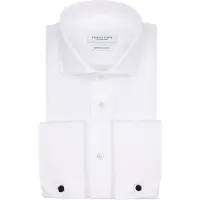 Profuomo Skjorte Cutaway Dobbelt Manchet Off White Hvid Off-white måle