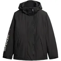Superdry Superdrytil mænd. M5011825A Yachter windbreaker-jakke med hætte, sort (L), Casual, Polyester, Bæredygtig