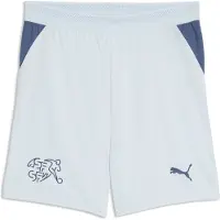 Puma Switzerland 2026 Shorts Youth, Clothing, Sea Glass/Dark Indigo, 11-12Y