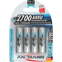 Ansmann 1x4 2700 Mignon 2500mah Aa Genopladeligt Batteri