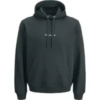 Jack & Jones Sweatshirt 'JORNorrebro' mørkegrøn / hvid