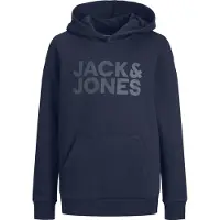 Jack & jones Hættetrøje - JjeCorp Noos - Navy Blazer/JR/Large Pr - - 16 år (176) - Hættetrøje