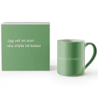 Design House Stockholm Astrid Lindgren kop, jag vet en som ska… Svensk tekst