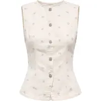 ONLY Vest 'ONLNAOMI' creme / lyseblå / lilla