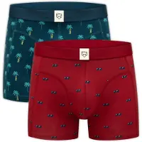 Adam Boksershorts 'Sunnies' navy / aqua / gul / blodrød