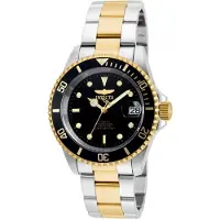 Invicta Herreur 8927OBXL Pro Diver Sort/Gul guldtonet stål Ø43 mm