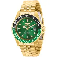 Invicta Herreur 36044 Pro Diver Grøn/Gul guldtonet stål Ø40 mm