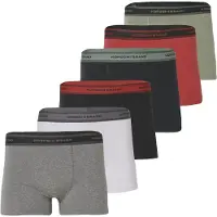 KOROSHI Boksershorts grå-meleret / khaki / mørkerød / sort / hvid