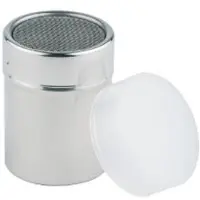 Multi Strødåse rund Ø5.5xH7.5cm 0.15ltr rustfri stål PP låg,10 stk/pk