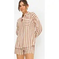 LASCANA Shorty brun / hvid