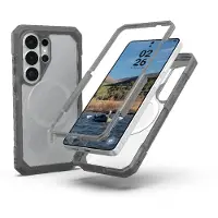 Urban Armor Gear UAG - Trooper w/Magnet Cover - Clear/Ash - Samsung S26 Ultra
