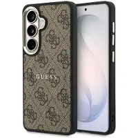 GUESS Samsung Galaxy S26 4G Gold Frame Cover - MagSafe-kompatibelt - Brun