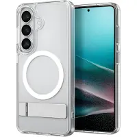 Spigen Samsung Galaxy S26 Ultra Hybrid S Mag MagSafe cover med støttefod - hvid / klar
