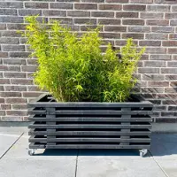 Kabeltromlen Plantekasse af Traller | Sortbejdset | 56 cm (9 Lægter) / 95 cm