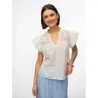 Vero Moda Bluse 'VMLine' hvid