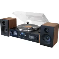 Ginza.se PL920, Home audio micro system, Sort, Træ, Front, 12,5 W, DAB+, FM, 3,5 mm