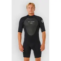 Rip Curl Omega Spring 2/2 Mm Fl Kortærmet Shorty Med Lynlås I Ryggen